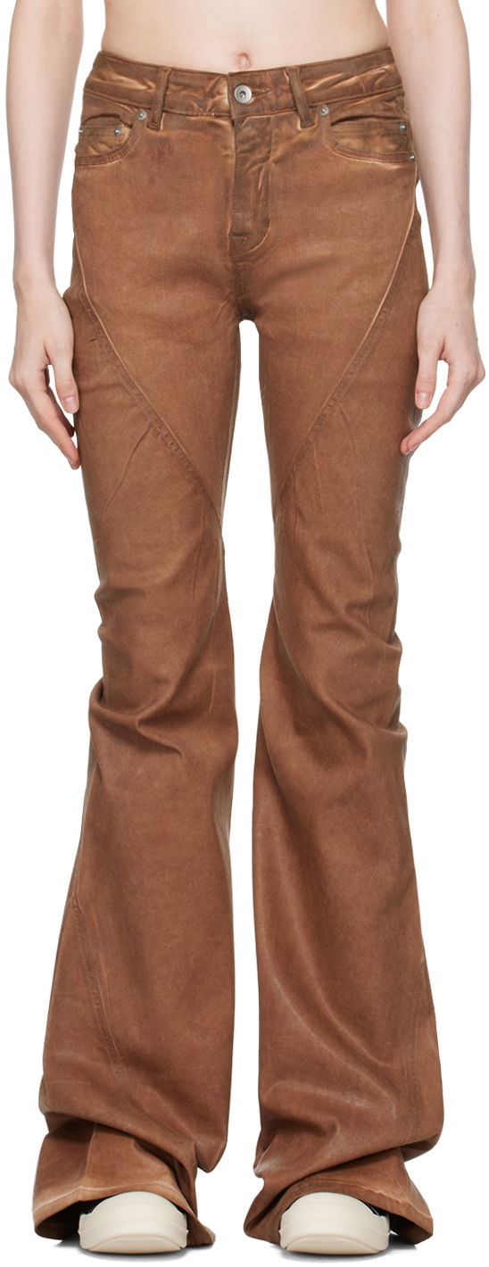 Jeans Rick Owens Bootcut Jeans Brun | DS02D2302 HSCF