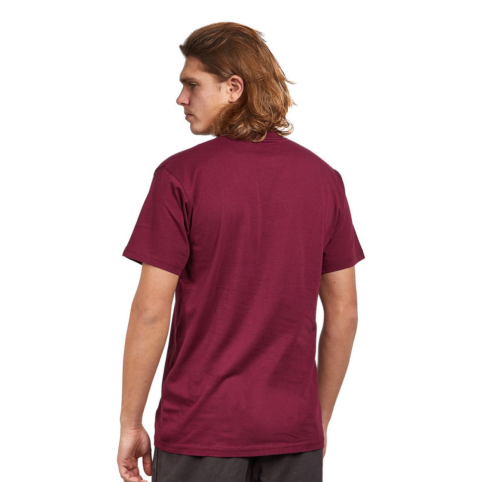T-shirt Vans Left Chest Logo Tee Bourgogne | VN0A3CZEBRG1, 1