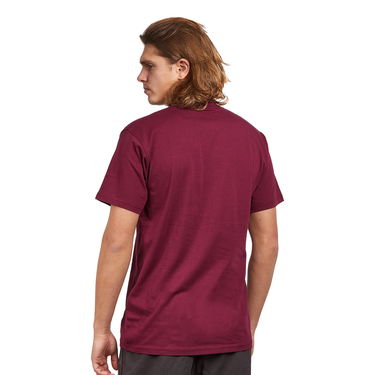 T-shirt Vans Left Chest Logo Tee Bourgogne | VN0A3CZEBRG1, 1