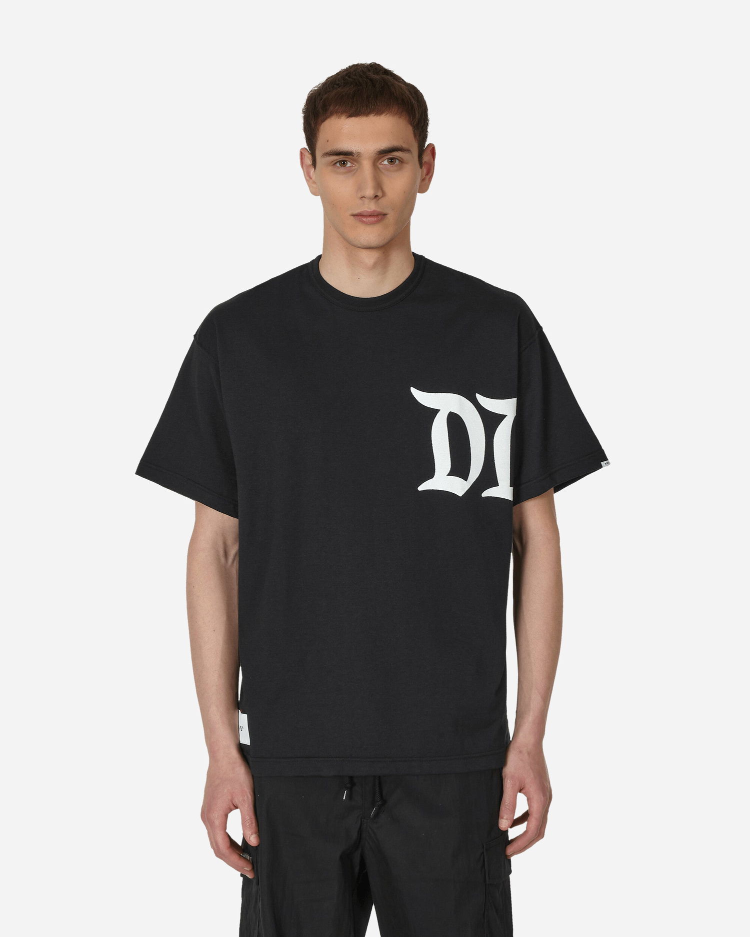 T-shirt WTAPS Design 02 SQD T-Shirt Sort | 231ATDT-CSM14-BK, 1