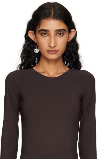 Øreringe Maison Margiela MM6 Maison Margiela Silver Crystal Spiral Drop Earrings Metalisk | SM7VG0087 P8372, 2