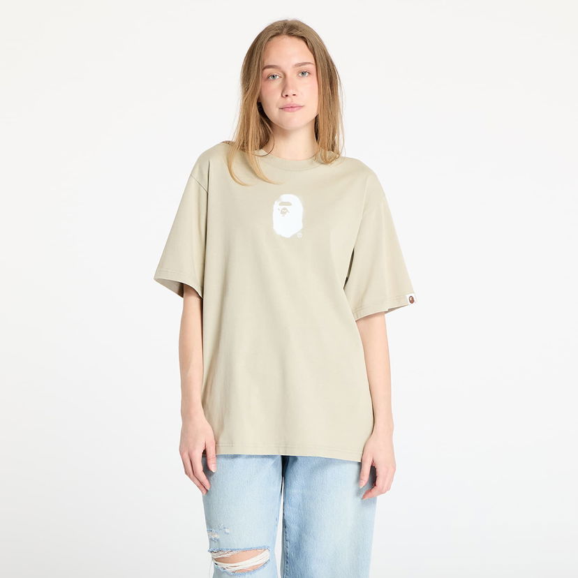 T-shirt BAPE A BATHING APE Pigment Print Ape Head Relaxed Fit T-Shirt Beige | 001CSL301307MOLD