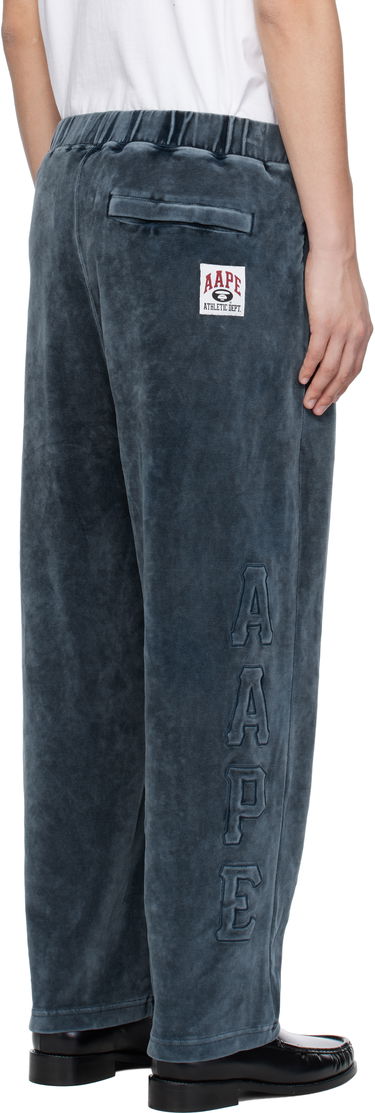 Joggingbukser AAPE by A Bathing Ape AAPE by A Bathing Ape Injection Velour Sweatpants Blå | AAPPTMC623XXNNYL, 2