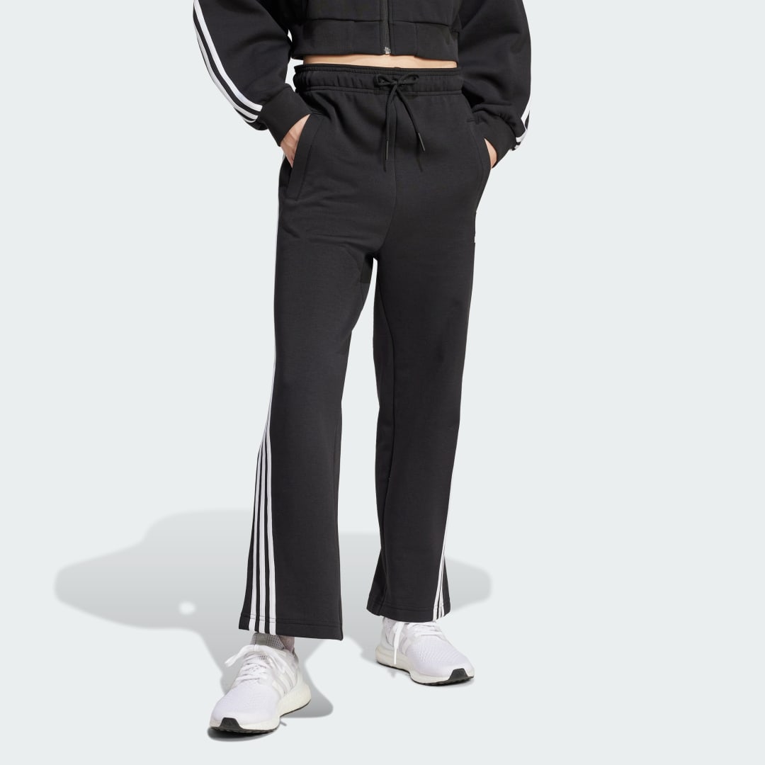 Joggingbukser adidas Performance Sportswear Future Icons 3-Stripes Open Hem Joggers Sort | IN9474, 0