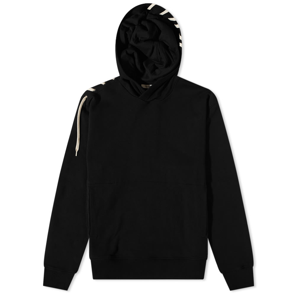 Sweatshirt Craig Green Laced Hoody Sort | CGSS23CJEHDY01-BLK, 0