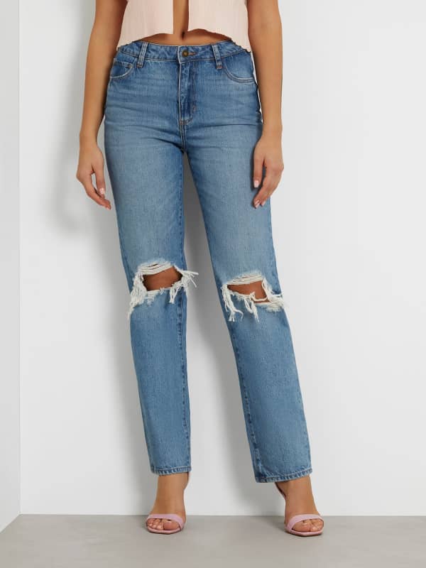 Jeans GUESS Relaxed Straight Denim Pant Blå | W4GA10D5BS0, 0