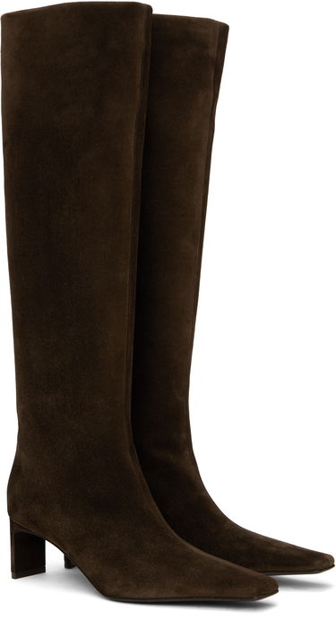 Sneakers og sko Khaite Khaite Ona Suede Knee-High Boots Brun | F1099-726, 3