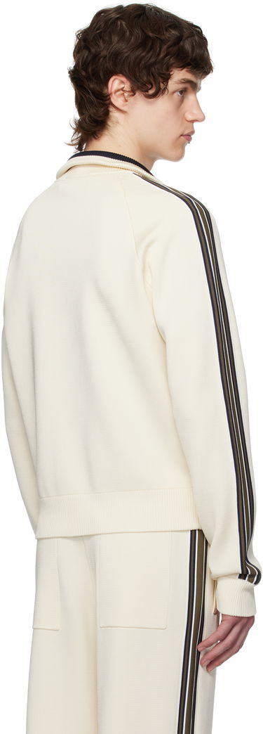 Træningsdragt Wales Bonner Wales Bonner Tide Track Jacket Hvid | US25KN34-KN05-100 BRIGHT RAYON, 2