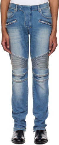 Balmain Slim-Fit Biker Jeans