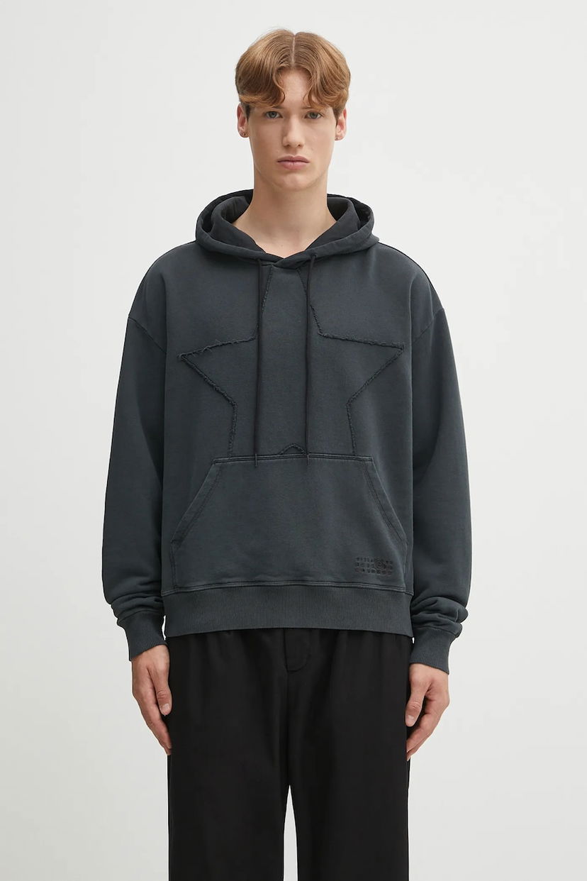 Sweatshirt Maison Margiela MM6 Maison Margiela Star Appliqué Hoodie Sort | SH2GU0022.M25024.899
