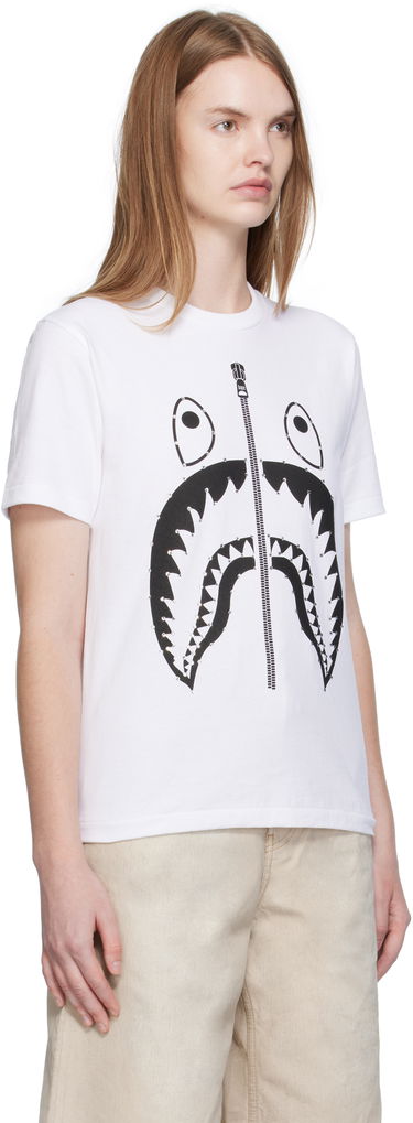 T-shirt BAPE Crystal Stone Shark Graphic T-Shirt Hvid | 001TEL302065L, 1