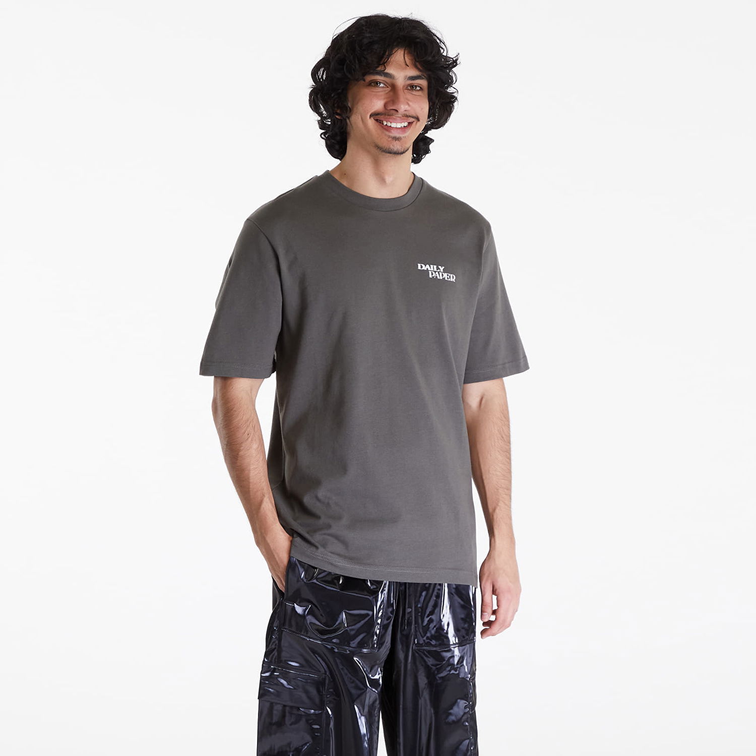 T-shirt DAILY PAPER Hand In Hand Short Sleeve Tee Grå | 2411102, 0