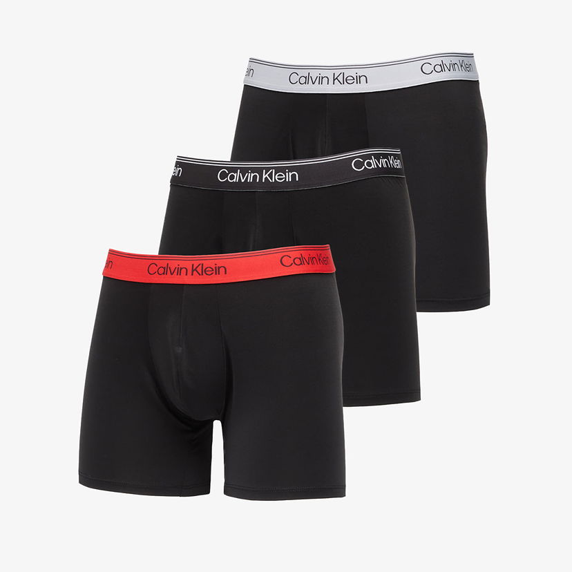 Boksere CALVIN KLEIN Boxer Brief 3-Pack Black Sort | LV00NB4410 0AZ