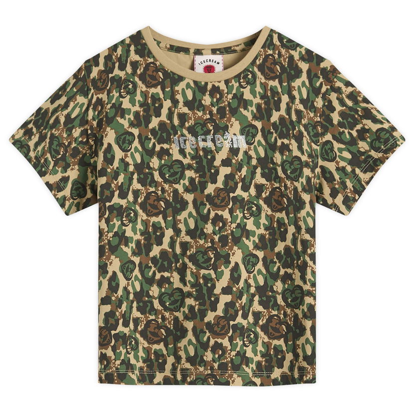 T-shirt BBC IceCream Crystal Soft Serve Running T-Shirt Grøn | ICWW25317-CAM