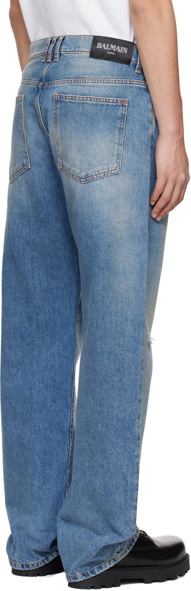 Jeans Balmain Balmain Loose-Fit Jeans Blå | EH1ML155DF44, 2