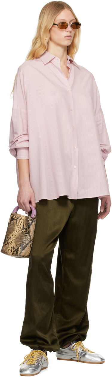 Skjorte Dries Van Noten Dries Van Noten Striped Cocoon Shirt Lyserød | 251-010700-1524, 3