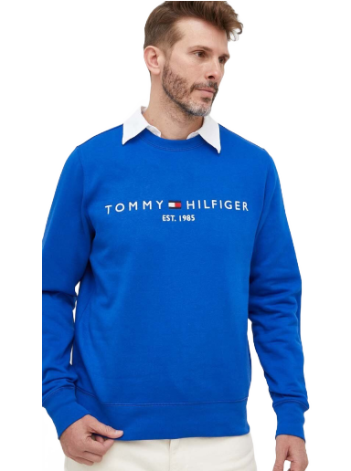 Sweatshirt Tommy Hilfiger Logo Sweatshirt Blå | MW0MW11596
