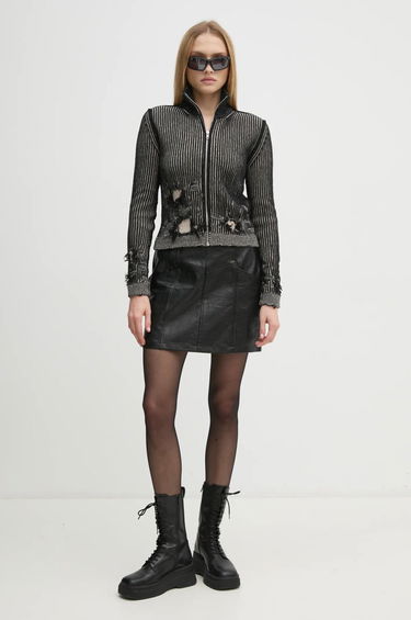 Sweater Maison Margiela Zipped Turtleneck Jacket Lilla | S62AN0133 M13076, 1