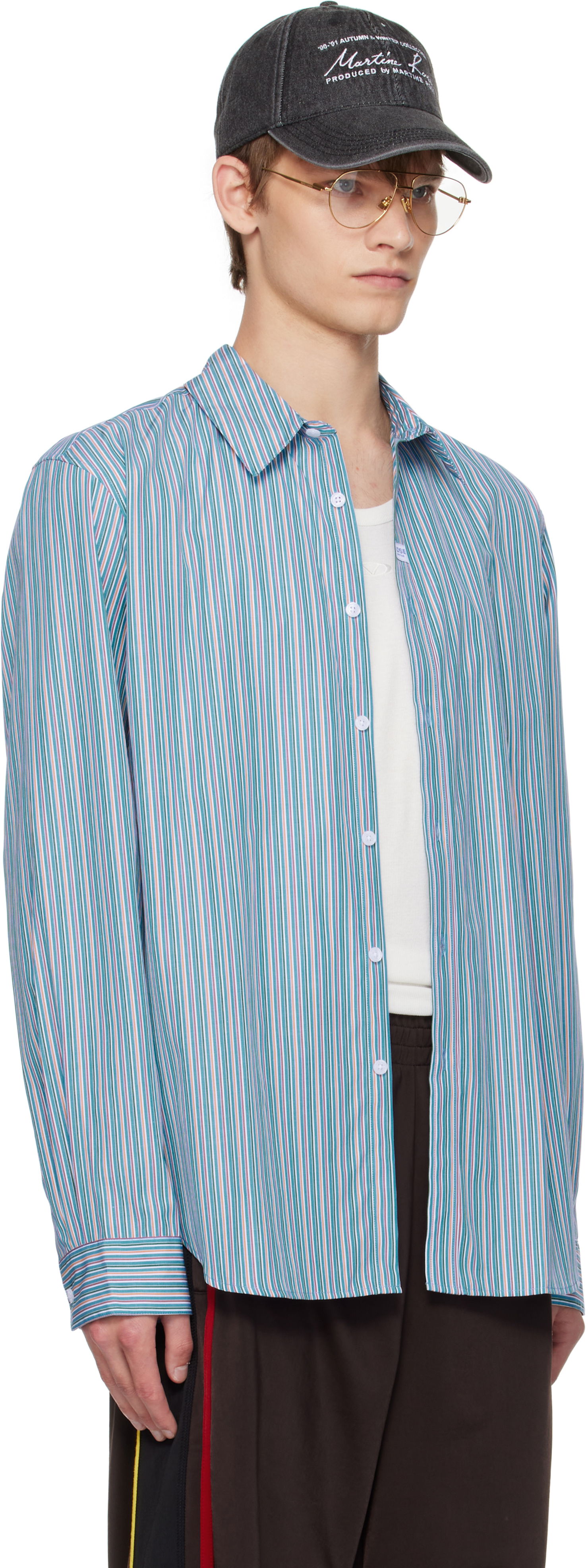 Skjorte Martine Rose Martine Rose Classic Striped Shirt Flerfarvet | 401WS30532, 1
