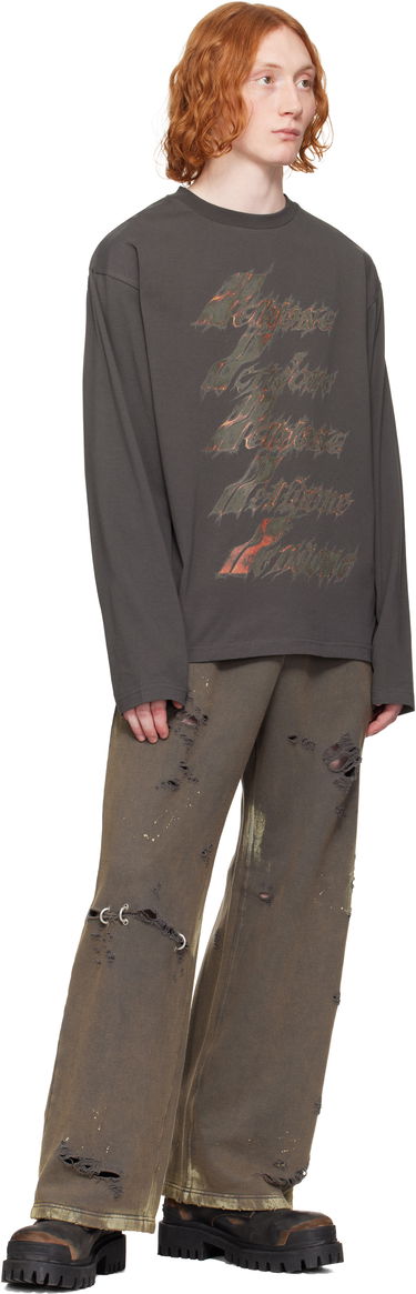 Joggingbukser We11done We11done Pierced Sweatpants Brun | WD-TA0-25-735-U-CH, 3