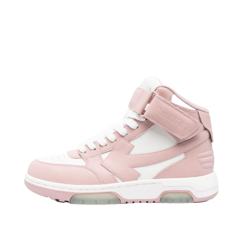Sneakers og sko Off-White Out Of Office Mid Top "White Pink" W Lyserød | OWIA275C99-LEA002-0130