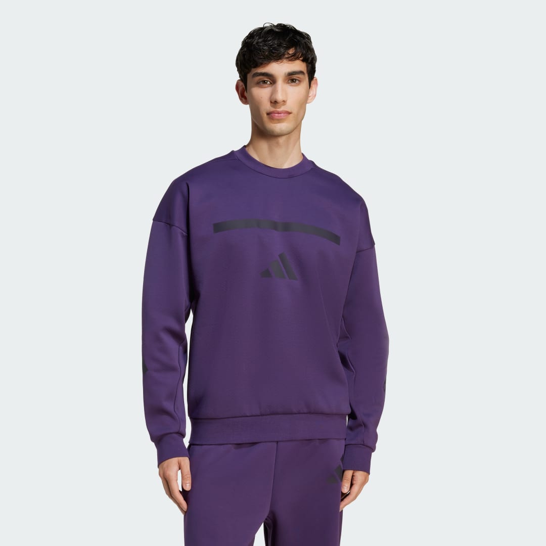 Sweatshirt adidas Performance adidas Z.N.E. Sweatshirt Lilla | JW4751, 0