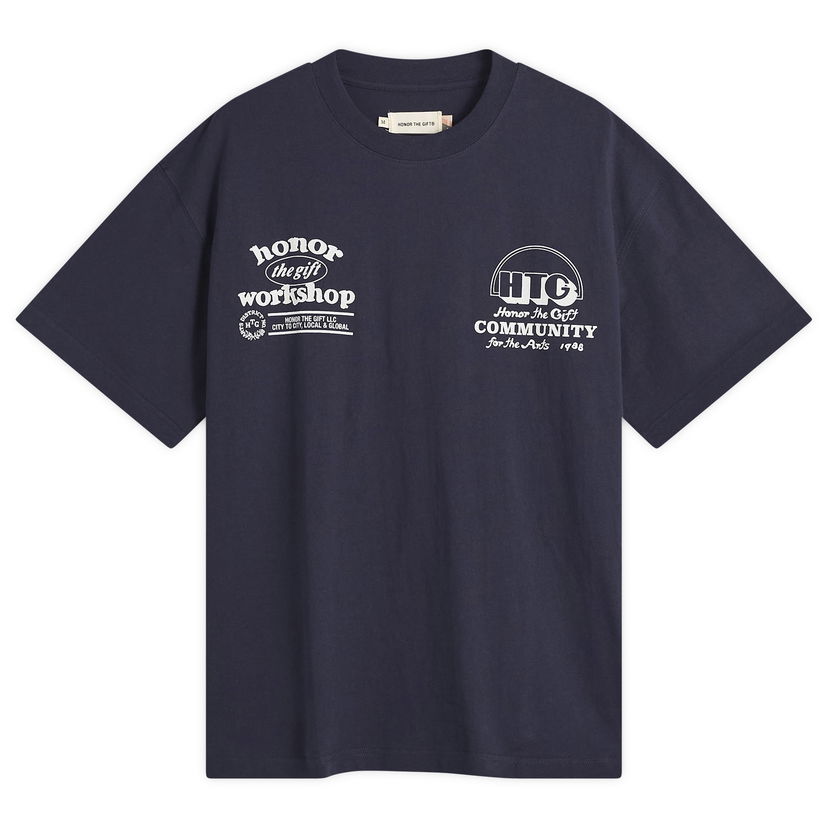 T-shirt Honor The Gift Workshop Community 1988 T-Shirt Mørkeblå | HTG250391-NVY