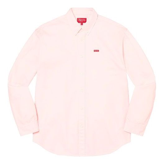 Skjorte Supreme Small Box Button-Up Shirt Lyserød | SUP-SS23-020, 0