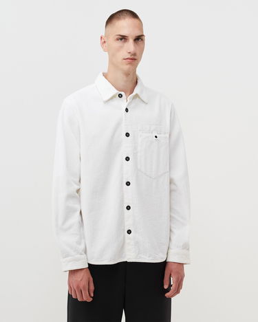 Skjorte Stone Island Overshirt Corduroy 400 Hvid | 8052572281440, 1