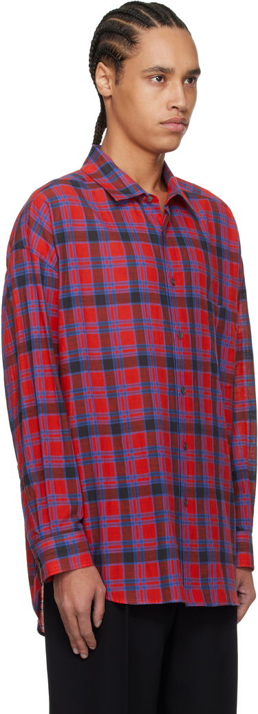 Skjorte The Row The Row Lancaster Plaid Shirt Rød | 882-W3796, 1