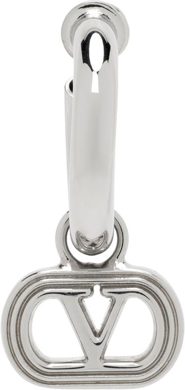 Øreringe Valentino Valentino Garavani Silver Mono Single Earring Metalisk | 7Y2J0AJ3MET, 0