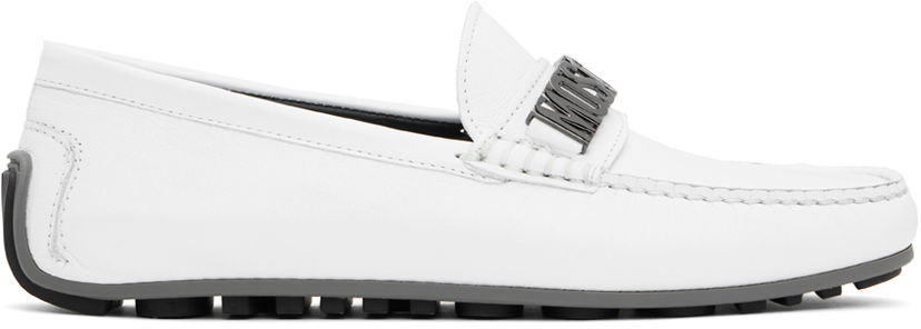 Tøj Moschino Moschino Driver Loafers Hvid | MB10020G0IGE010B