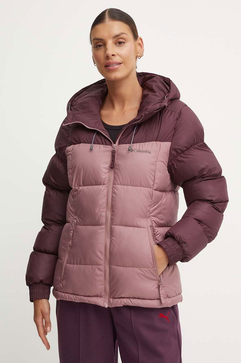 Puffer jakke Columbia Pike Lake Winter Hooded Jacket Lilla | 2051374