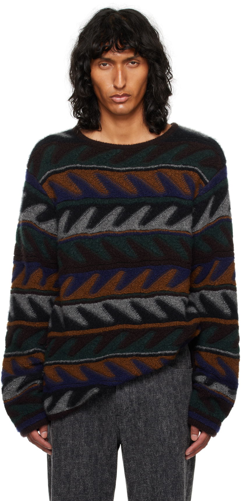 Sweater The Row Bakou Multicolor Knit Sweater Flerfarvet | 782-Y50