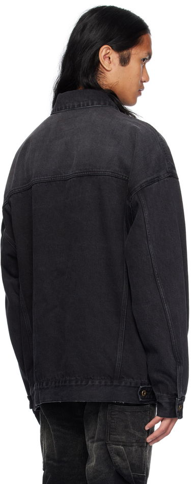 Jakke We11done Oversized Denim Jacket Sort | WD-DJ2-24-353-U-BK, 2