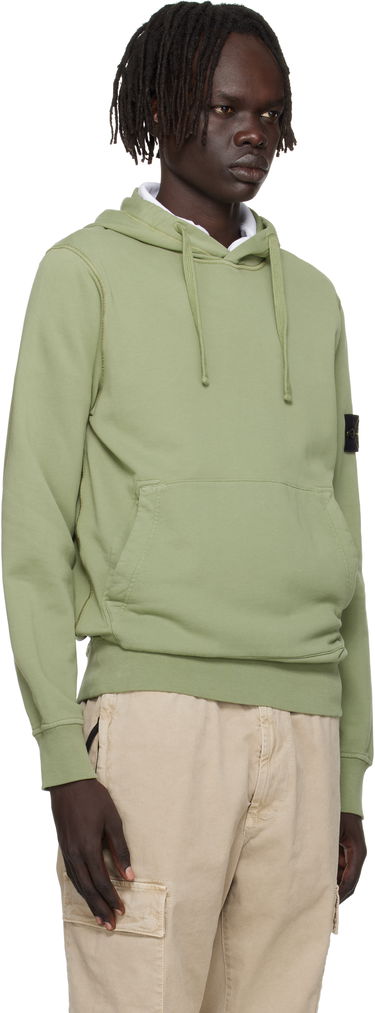 Sweatshirt Stone Island Stone Island Organic Cotton Fleece Hoodie Grøn | K2S15 6100062 S0051, 1