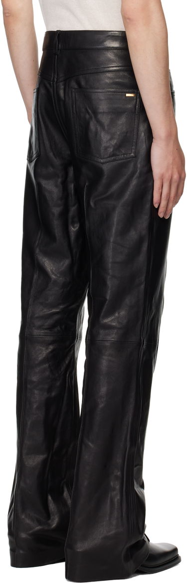 Bukser AMIRI AMIRI Boot Cut Leather Pants Sort | AMLTPA1009, 2