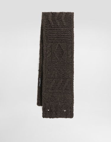 Tørklæde Dolce & Gabbana Dolce & Gabbana Knitted Wool Scarf Brun | GX31KTJDVD8M9499, 1
