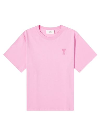 T-shirt AMI Tonal De Coeur Tee Lyserød | UTS004-726-663