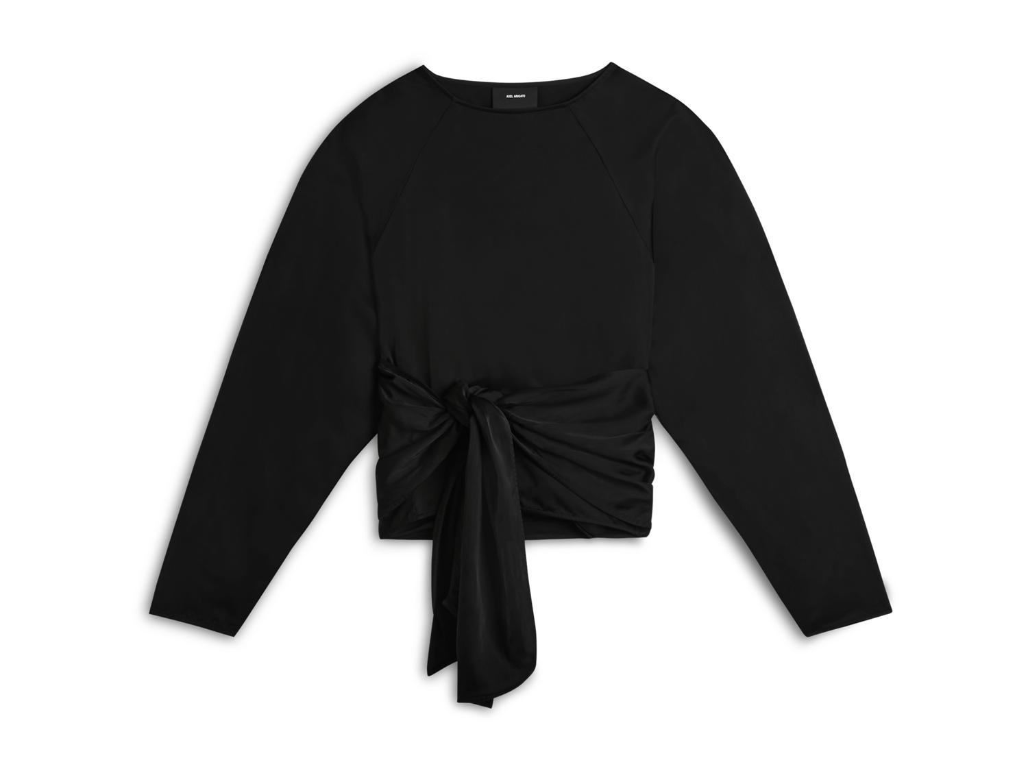 T-shirt AXEL ARIGATO Diana Tie-Front Top Sort | A2123001, 1