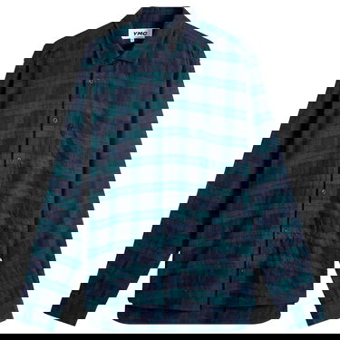 Skjorte YMC Curtis Check Shirt Grøn | P2XMI-40, 0
