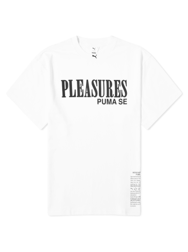 T-shirt Puma Pleasures Typo Hvid | 620878-02