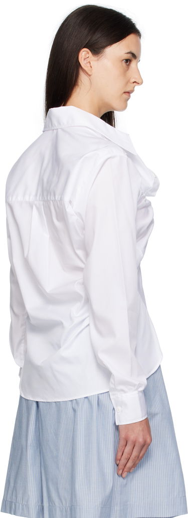 Skjorte Charles Jeffrey Loverboy Charles Jeffrey LOVERBOY Ruffle Shirt Hvid | 52070202, 2