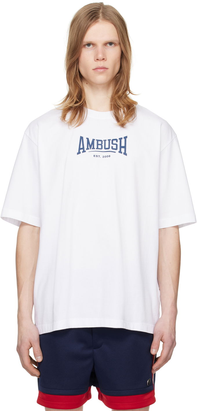 T-shirt Ambush Printed T-Shirt Hvid | BMAA006S24JER0010145