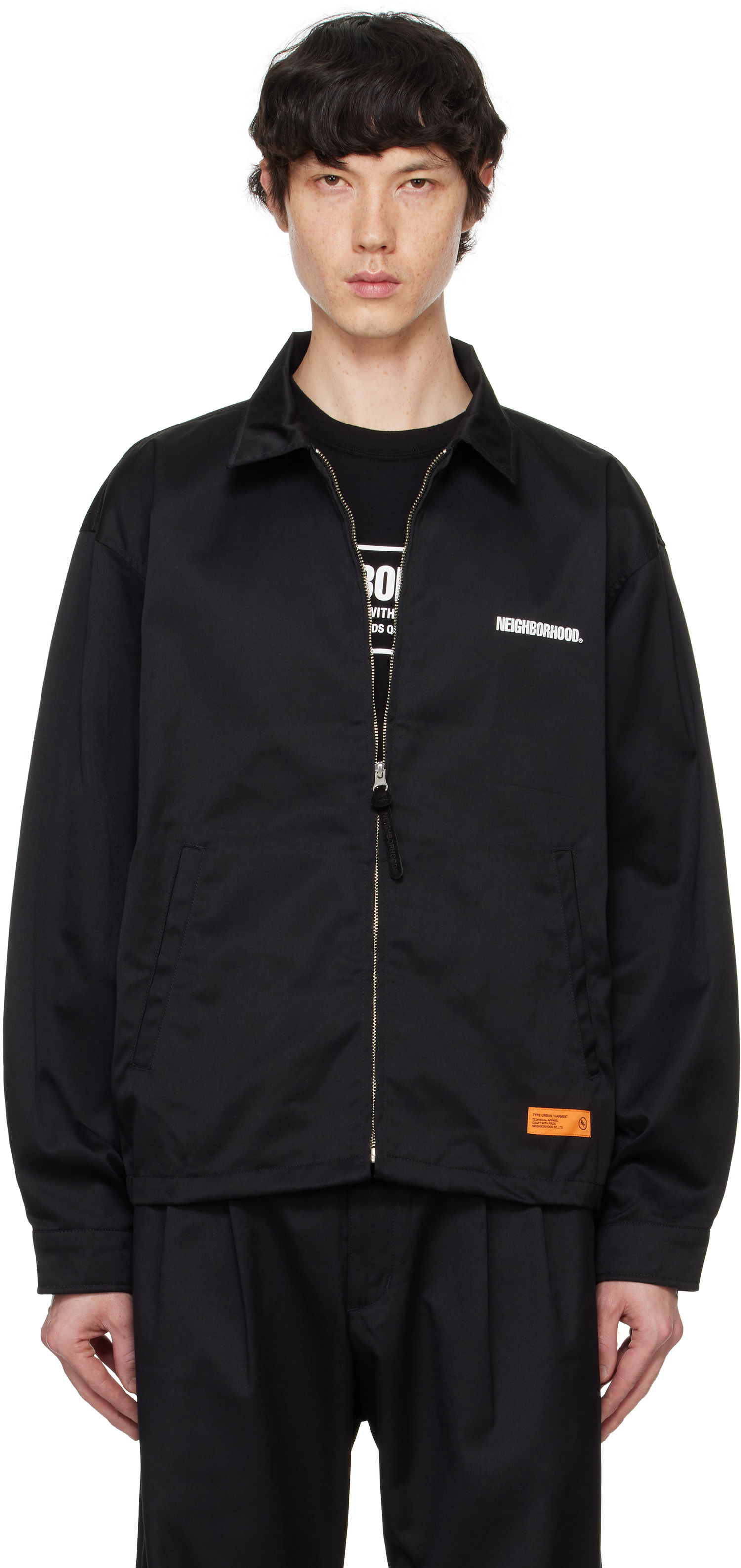 Bomberjakke Neighborhood Work Zip Jacket Sort | 242TSNH-JKM03, 0