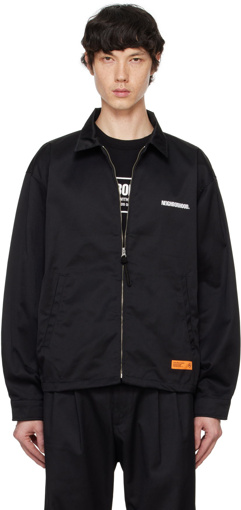 Bomberjakke Neighborhood Work Zip Jacket Sort | 242TSNH-JKM03