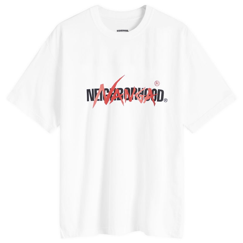 T-shirt Neighborhood Nanga Collaboration Graphic T-Shirt, Size Large Hvid | 242PCNNN-ST01-WHT