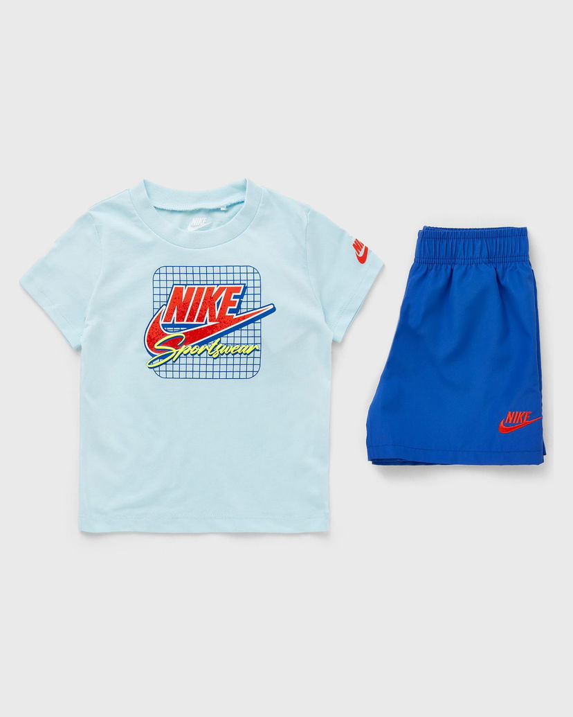 Træningsdragt Nike Tafeta Short Set Blå | 86M991-U89