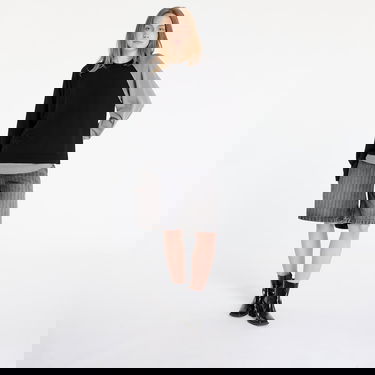 Sweater Y-3 Y-3 Logo Knit Crew Sweatshirt Grå | JX7331, 6