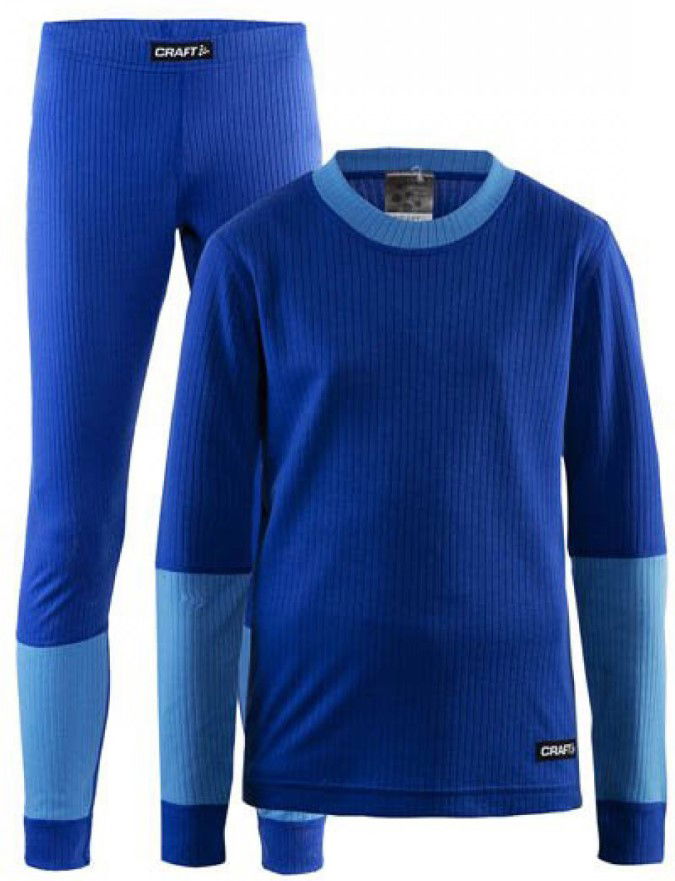 Pyjamas Craft Craft Baselayer Junior Set Blå | 1905355-386355